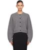 Loulou de Saison Loulou de Saison Gray REMUS Yak Blend Cardigan - 1
