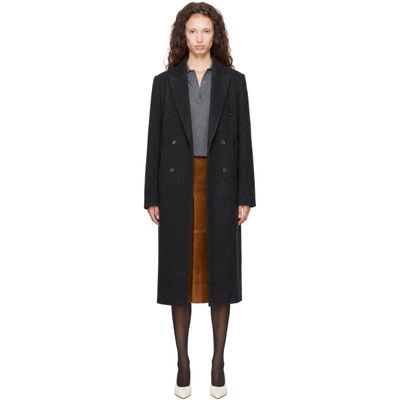 Loulou de Saison Loulou de Saison Gray ROSCO Double Breasted Long Coat