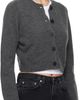 Loulou de Saison Loulou de Saison Gray Zephir Cashmere Cropped Cardigan - 2