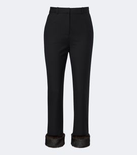 Loulou de Saison Loulou de Saison Haden cropped virgin wool slim pants
