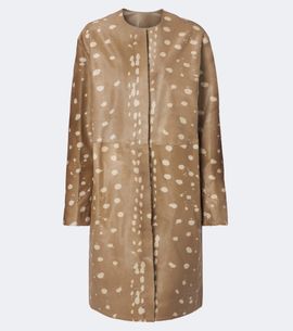 Loulou de Saison Loulou de Saison Liza printed leather coat