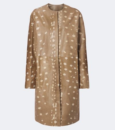 Loulou de Saison Loulou de Saison Liza printed leather coat
