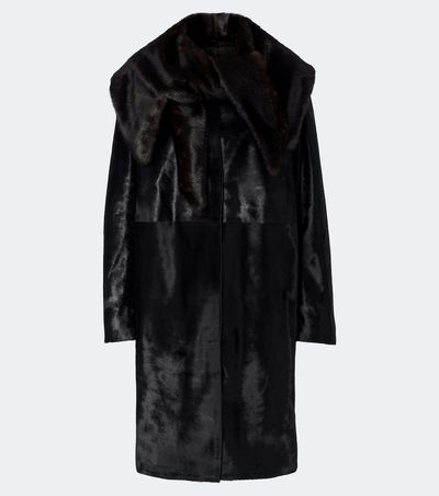 Loulou de Saison Loulou de Saison Lotta calf-hair coat