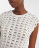 Loulou de Saison Loulou de Saison Malena asymmetric scalloped crochet midi dress - 3