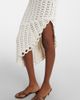 Loulou de Saison Loulou de Saison Malena asymmetric scalloped crochet midi dress - 4