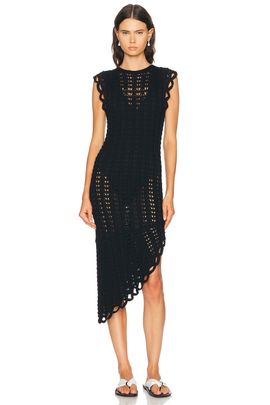 Loulou de Saison Loulou de Saison Malena Asymmetric Sleeveless Dress