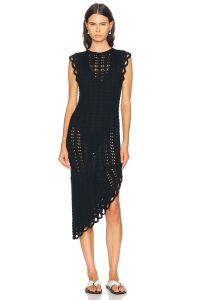 Loulou de Saison Loulou de Saison Malena Asymmetric Sleeveless Dress
