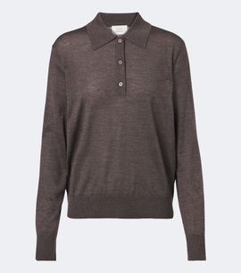 Loulou de Saison Loulou de Saison Miles cashmere polo sweater