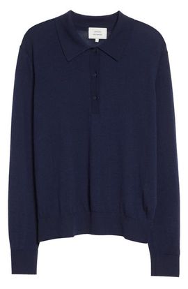 LOULOU DE SAISON LOULOU DE SAISON Miles Long Sleeve Cashmere Polo Sweater