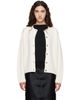 Loulou de Saison Loulou de Saison Off-White AIDAR LDS Wool Cashmere Cardigan - 1