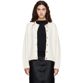 Loulou de Saison Loulou de Saison Off-White AIDAR LDS Wool Cashmere Cardigan