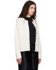 Loulou de Saison Loulou de Saison Off-White AIDAR LDS Wool Cashmere Cardigan - 2