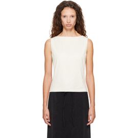 Loulou de Saison Loulou de Saison Off-White ANI Sleeveless Cape Top