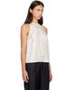 Loulou de Saison Loulou de Saison Off-White CAMI Silk Twill Cape Top - 2
