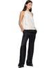 Loulou de Saison Loulou de Saison Off-White CAMI Silk Twill Cape Top - 4