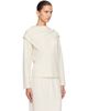 Loulou de Saison Loulou de Saison Off-White Frances Cashmere Scarf Sweater - 2