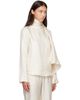 Loulou de Saison Loulou de Saison Off-White GALA Silk Twill Scarf Blouse - 2