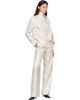 Loulou de Saison Loulou de Saison Off-White GALA Silk Twill Scarf Blouse - 4