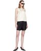 Loulou de Saison Loulou de Saison Off-White Gema Sleeveless Silk Top - 4