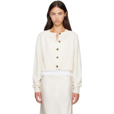 Loulou de Saison Loulou de Saison Off-White HEIKE Cashmere Cardigan