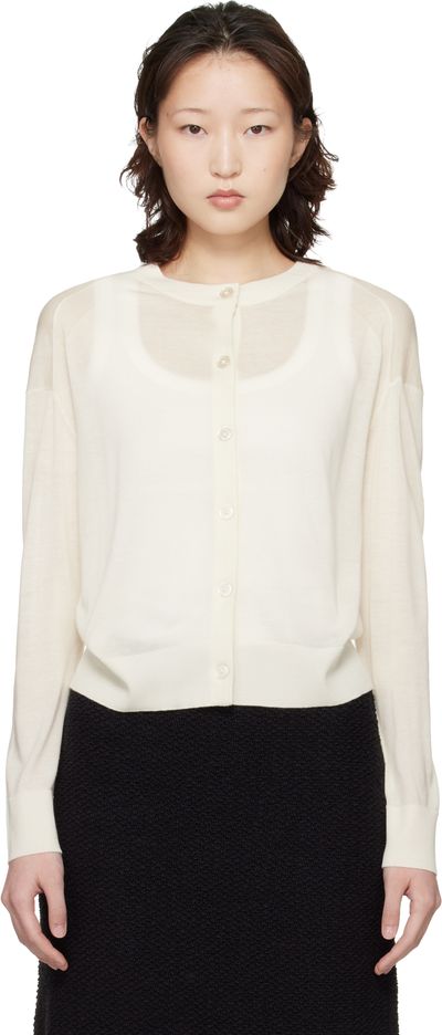 Loulou de Saison Loulou de Saison Off-White Kita Cardigan