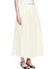 Loulou de Saison Loulou de Saison Off-White Naya Gathered Maxi Skirt - 2