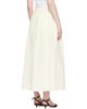 Loulou de Saison Loulou de Saison Off-White Naya Gathered Maxi Skirt - 3