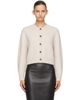Loulou de Saison Loulou de Saison Off-White REMUS Yak Blend Cardigan - 1