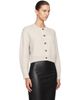 Loulou de Saison Loulou de Saison Off-White REMUS Yak Blend Cardigan - 2
