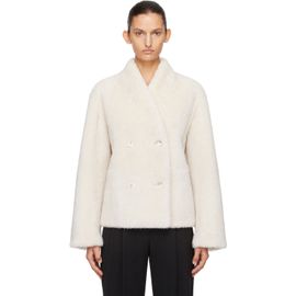 Loulou de Saison Loulou de Saison Off-White Reversible Catherine Leather Jacket