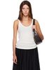 Loulou de Saison Loulou de Saison Off-White RONI Rib Jersey Tank Top - 1