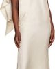 Loulou de Saison Loulou de Saison Off-White Susan Twisted Collar Maxi Dress - 4