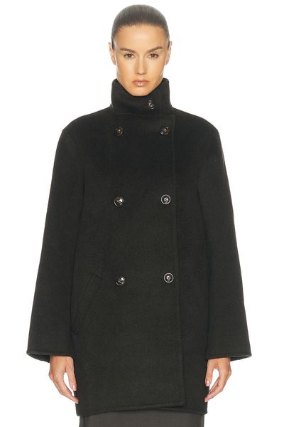 Loulou de Saison Loulou de Saison Olmo High-neck Double Breasted Coat