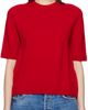 Loulou de Saison Loulou de Saison Red Dara Short-Sleeve Cashmere Sweater - 1