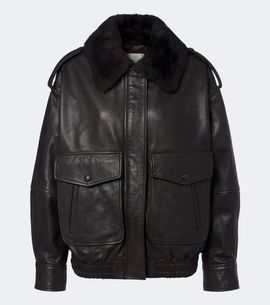 Loulou de Saison Loulou de Saison Russo leather bomber jacket
