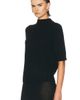 Loulou de Saison Loulou de Saison Ruth High-Neck Short Saddle-Sleeve Top - 2