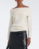 Loulou de Saison Loulou de Saison Sibyl off-shoulder cashmere-blend sweater - 2