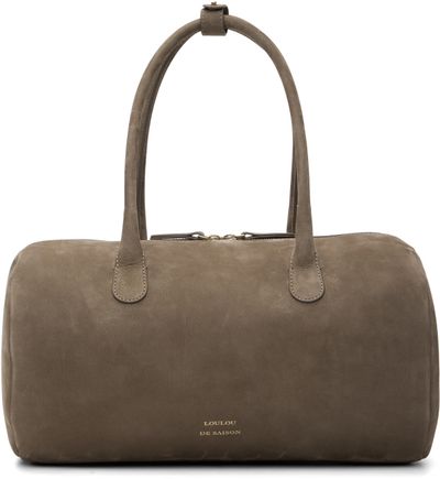 Loulou de Saison Loulou de Saison Taupe CLAUS Cylindric Leather Bag