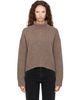 Loulou de Saison Loulou de Saison Taupe JONAH Dense Cashmere Turtleneck Sweater - 1