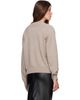 Loulou de Saison Loulou de Saison Taupe MALO Oversized Henley Sweater - 3