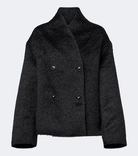 Loulou de Saison Loulou de Saison Wes double-breasted alpaca and wool jacket