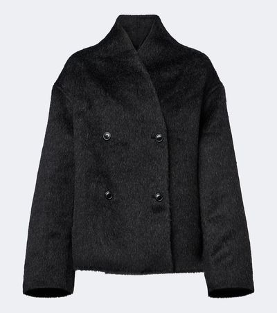 Loulou de Saison Loulou de Saison Wes double-breasted alpaca and wool jacket