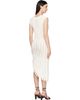 Loulou de Saison Loulou de Saison White Malena Ruffled Crochet Midi Dress - 3