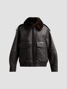 Loulou de Saison Loulou de Saison Women's Russo Leather Military Jacket