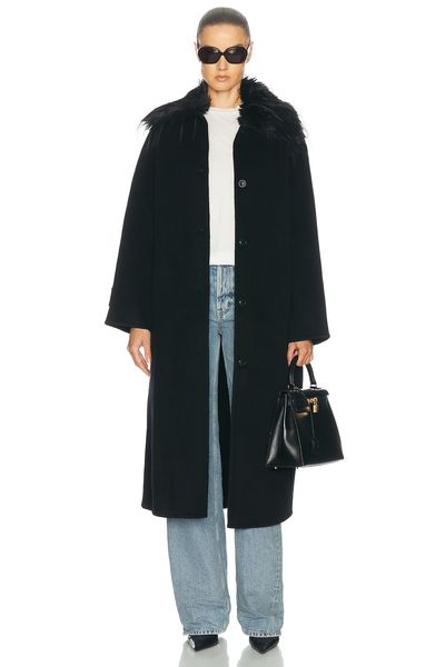 Loulou de Saison Loulou de Saison Yrsa Coat With Removable Faux Fur