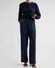 Loulou de Saison Women's Alera Satin Wide-Leg Pants - 2