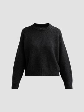 Loulou de Saison Women's Breha Wool-Cashmere Piped Sweater
