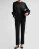 Loulou de Saison Women's Breha Wool-Cashmere Piped Sweater - 2