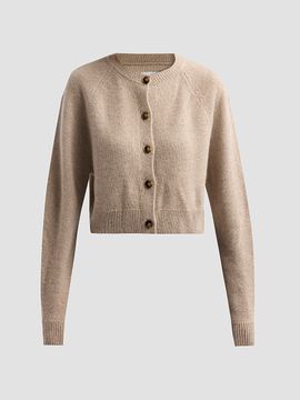 Loulou de Saison Women's Heike Cashmere Crop Cardigan
