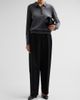 Loulou de Saison Women's Miles Cashmere Long-Sleeve Polo Top - 2